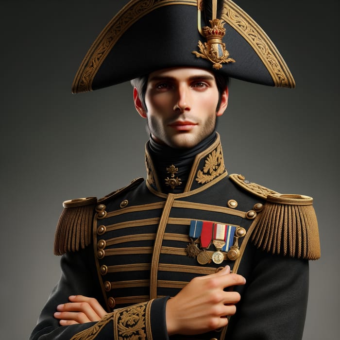 Napoleon in French Military Uniform | Historical Figure Portrait