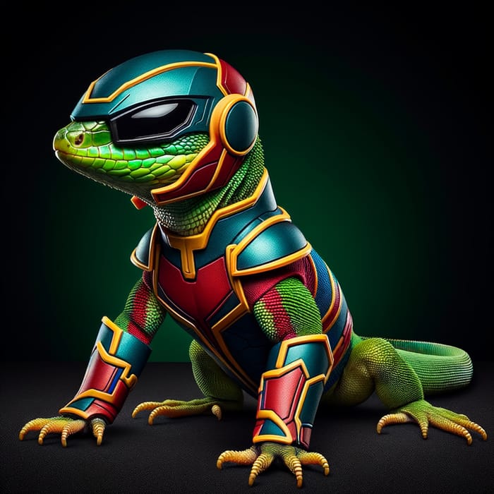 Power Ranger Lizard Costume - Ultimate Defender Attire