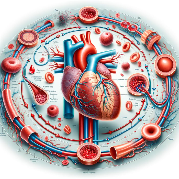 Circulatory System Overview and Heart Diagram