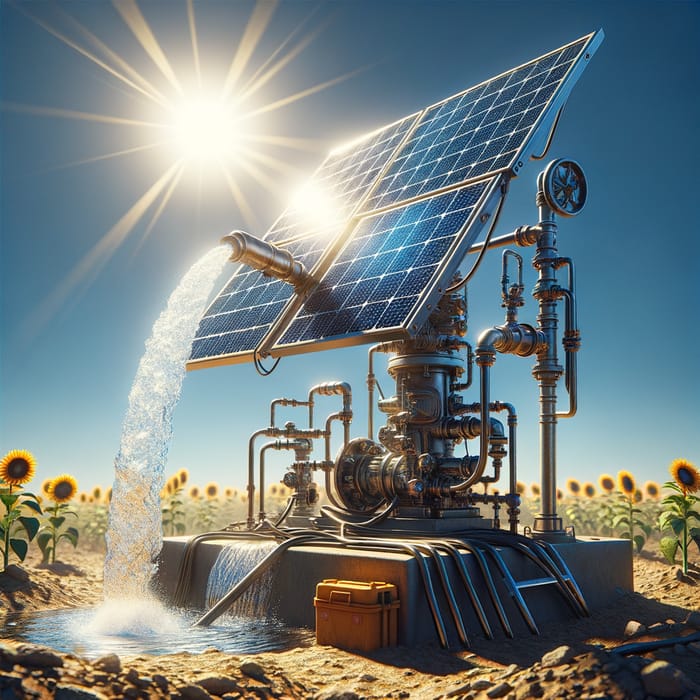 Solar-Powered Water Pump: Brightening Arid Landscapes