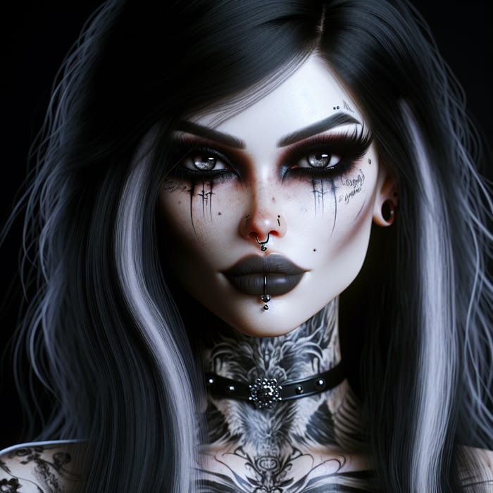 Mysterious Gothic Beauty - HD Fantasy Portrait