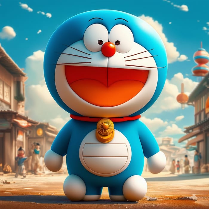 Cute Doraemon Cartoon Character - Fun & Playful