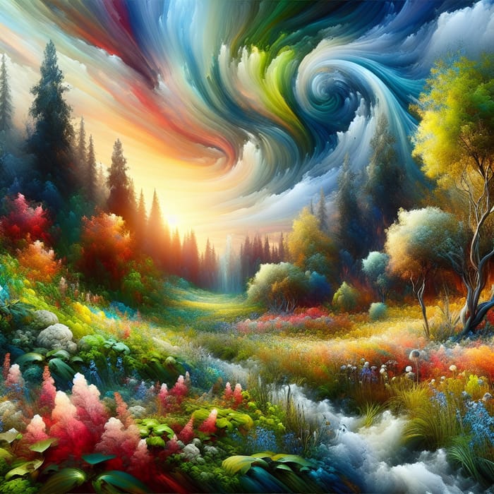Surreal Beauty of Nature: Realism and Abstraction in a Vista