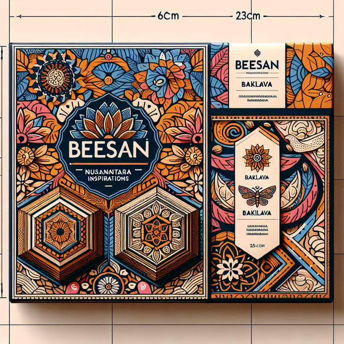 Luxurious BEESAN Baklava Packaging with Indonesia's Cultural Motifs