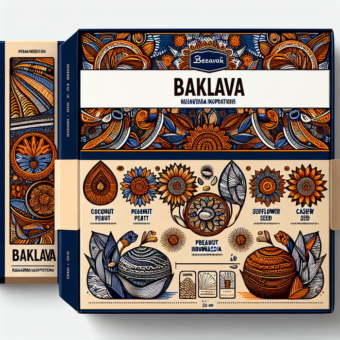 Vibrant Indonesian Baklava Packaging Design for Premium Appeal