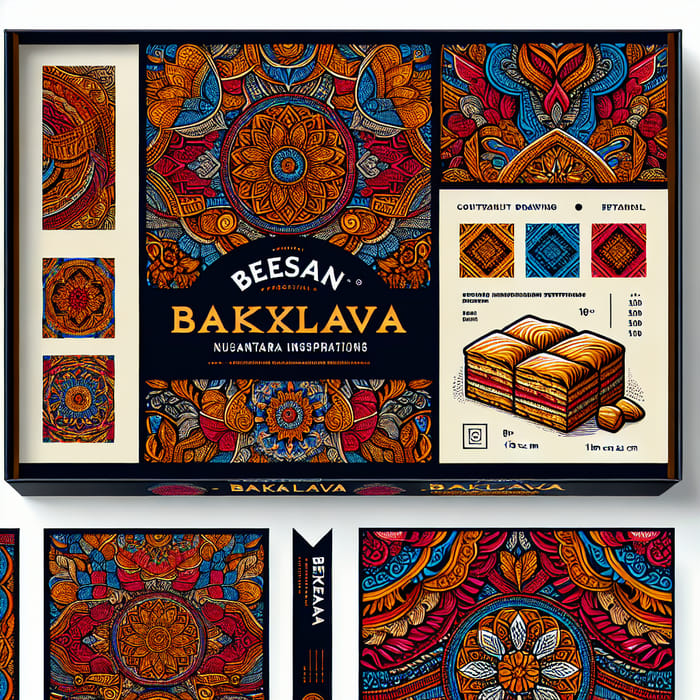Colorful Baklava Packaging Inspired by Indonesia's Cultural Richness | BEESAN