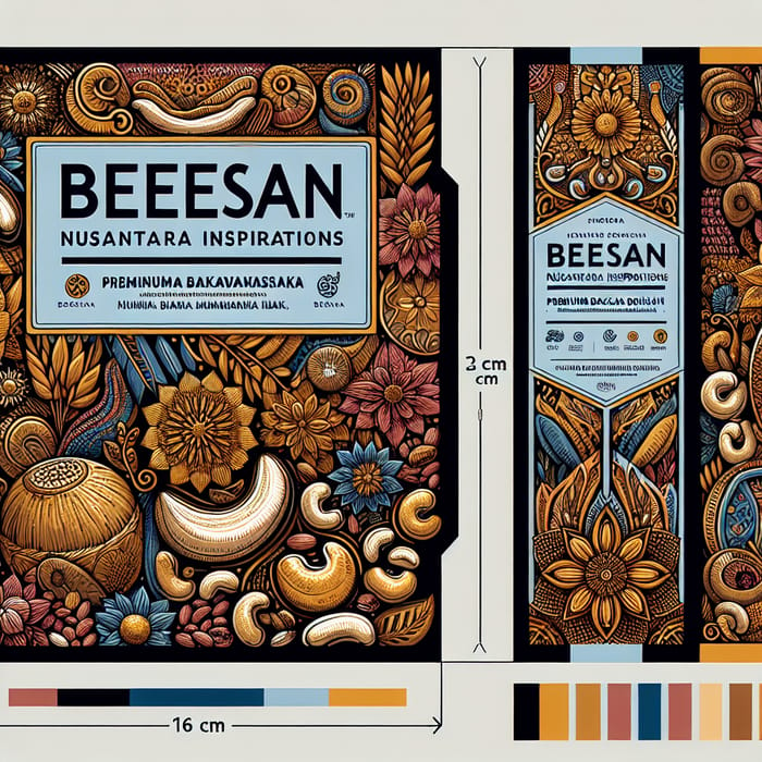 Vibrant Baklava Packaging: Indonesia Heritage Inspired Design