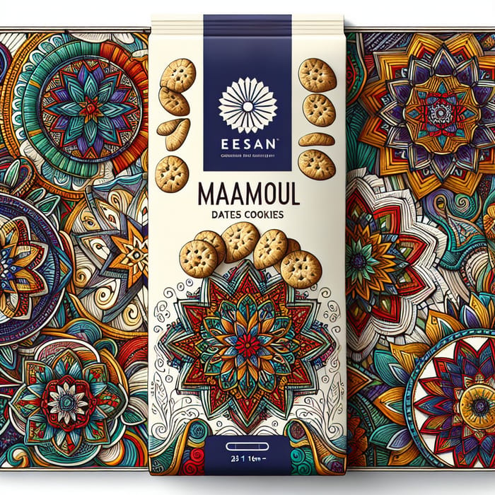 Luxurious Maamoul Dates Cookies Packaging Celebrating Palestinian Heritage