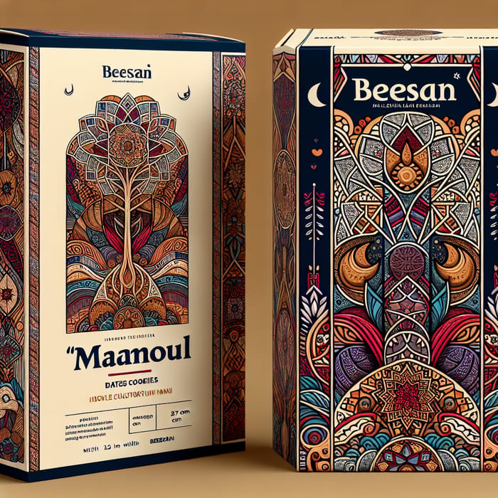 Luxurious Maamoul Dates Cookies Packaging | Palestinian Cultural Heritage