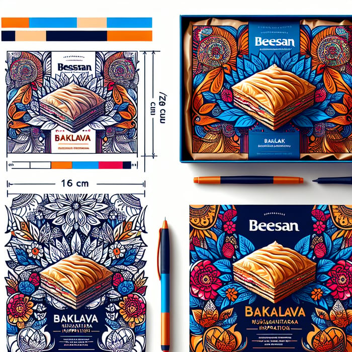 Colorful & Vibrant Baklava Packaging: Indonesia Heritage Inspiration