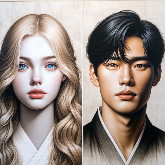 Young Russian Woman and Korean Man | Prime Portrait