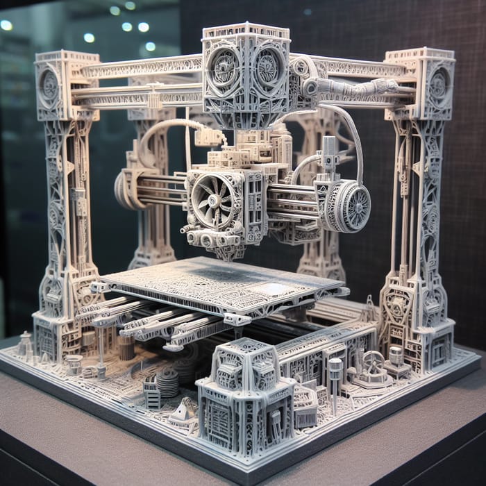 Detailed 3D Printer Model | High Quality Design