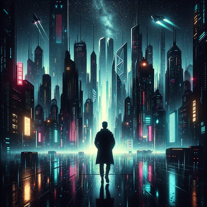 Contrasting Time and Memories in Retro-Futuristic Synthwave City
