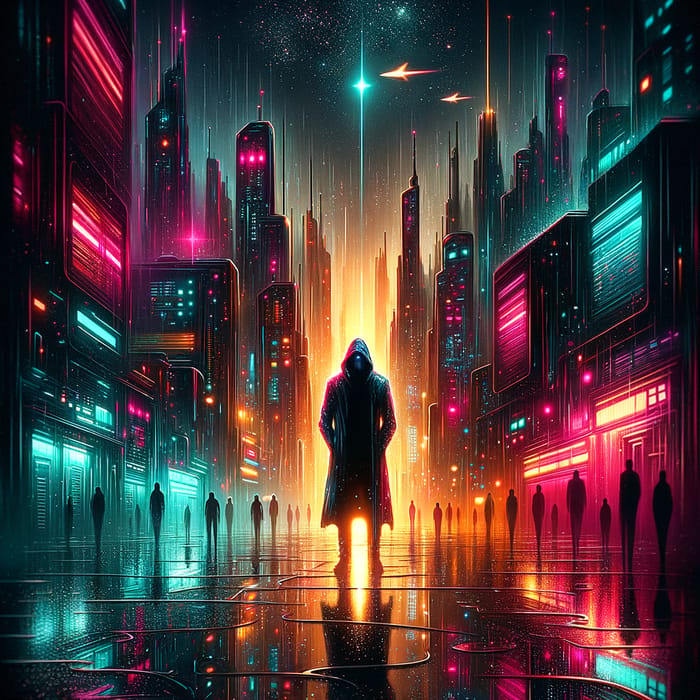 Retro-Futuristic Synthwave Cityscape: A Journey Through Time and Memory