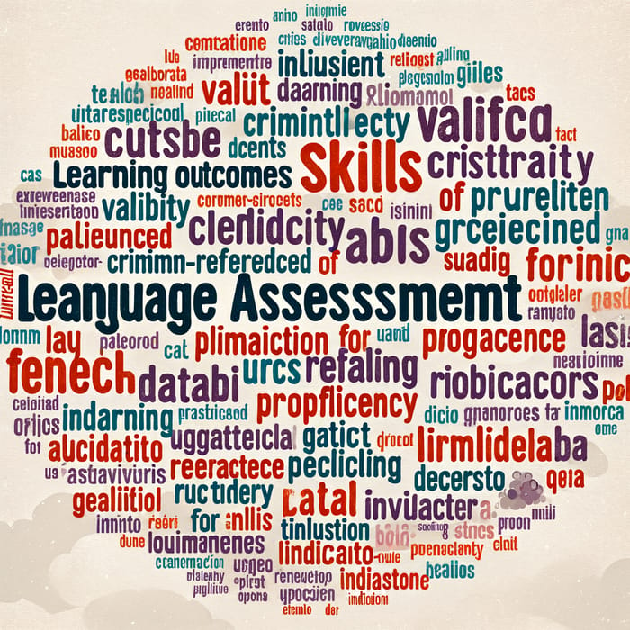 Language Assessment Tag Cloud: Key Concepts and Words
