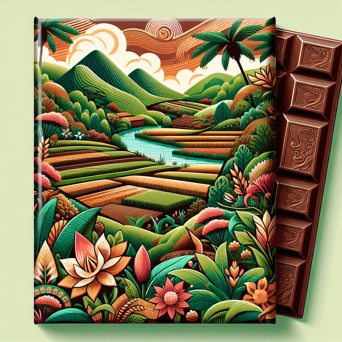 Indonesian Landscape Inspired Chocolate Bar Packaging