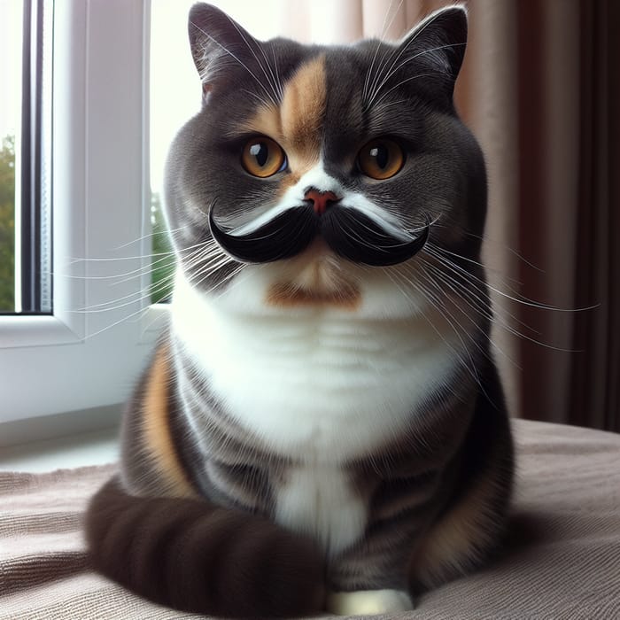 Black Mustache Cat - Unique and Memorable Feline