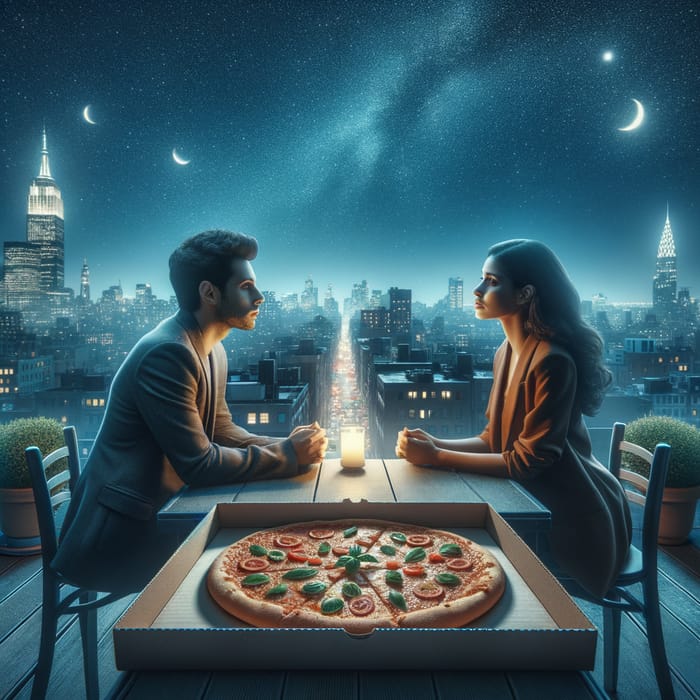 Late Night Rooftop Pizza Cravings | City View Conversations