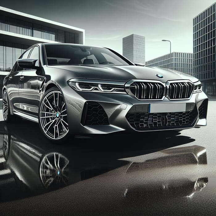 Luxury BMW M5 Car in Urban Setting