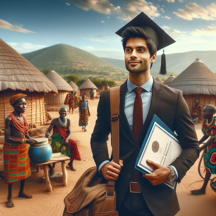 African Village Exploration After Graduation