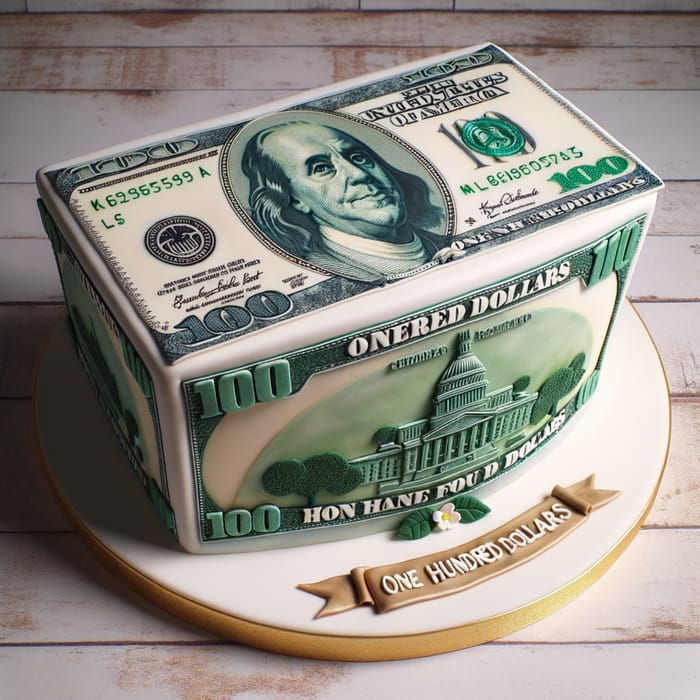 Delightful $100 Bill Cake | Elegant Design