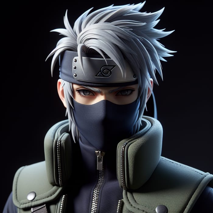 Kakashi Hatake: Silver-Haired Ninja with Penetrative Gaze