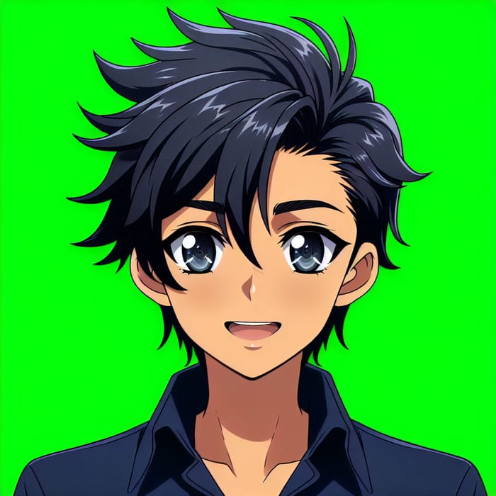 Anime-Style South Asian Boy Avatar Creation