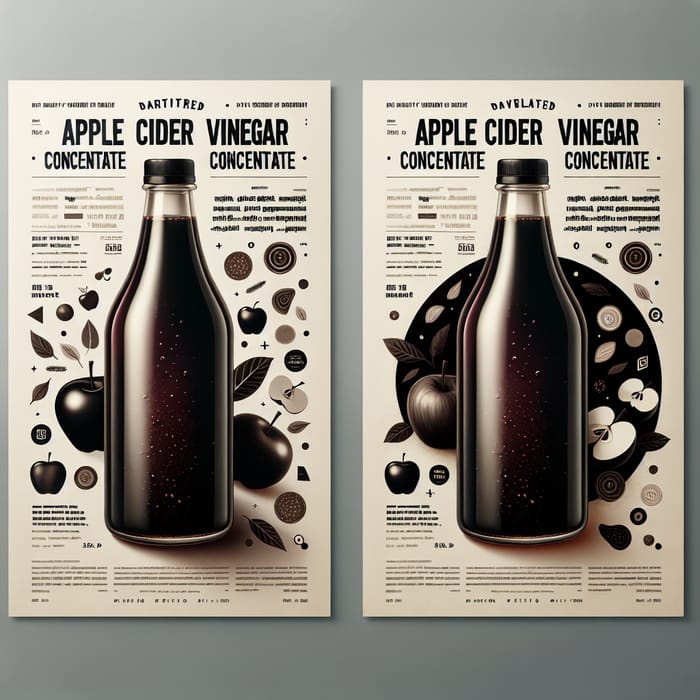 Dark Apple Cider Vinegar Concentrate Poster