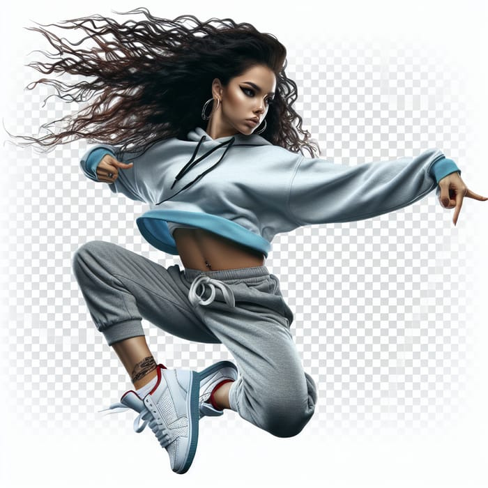 Energetic Hot Latin Girl Hip Hop Dance Moves