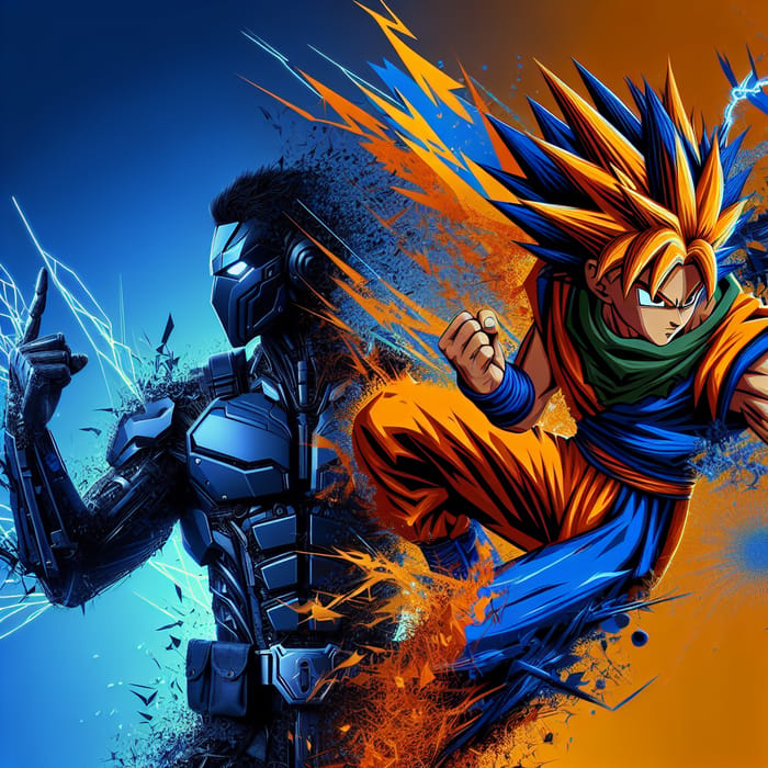 Batman x Goku Fusion Art: Powerful Crossover Imagery