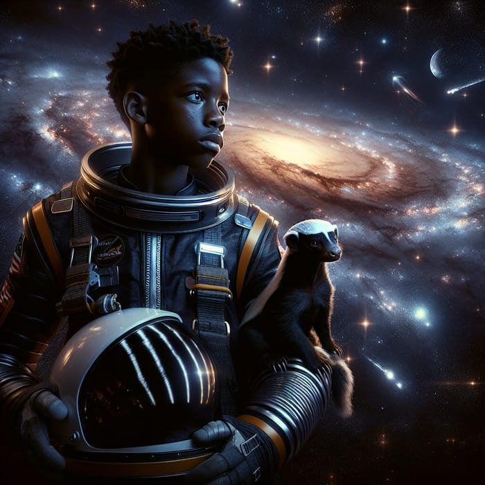 Infinite Cosmos: Courageous Youth and Fearless Companion