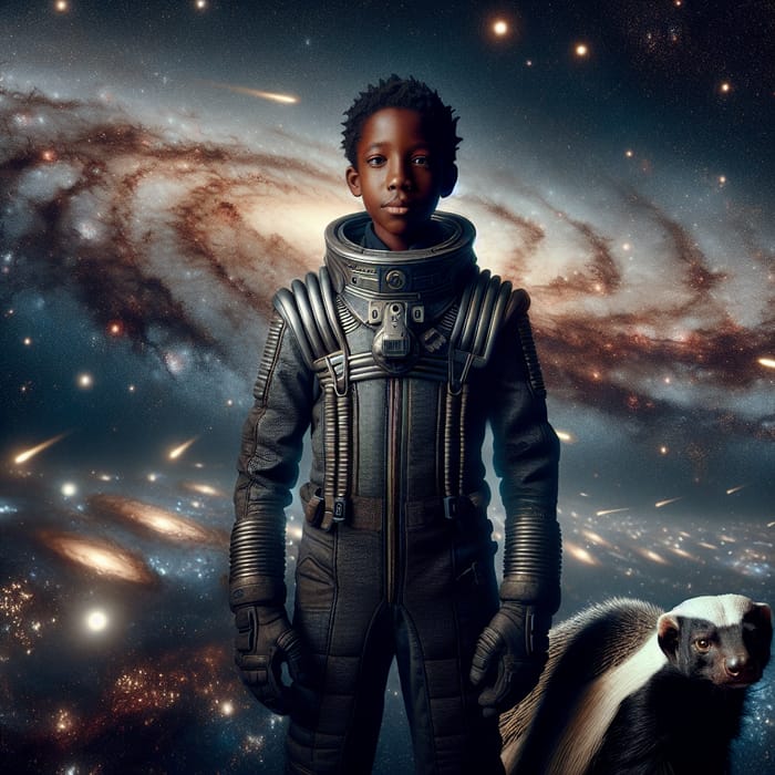 Fearless 13-Year-Old Astronaut and Honey Badger Explore Cosmic Wonders