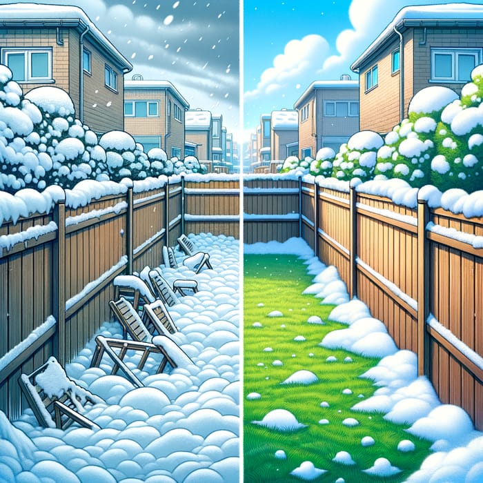 Snow Removal Services | Yard Transformation Completed | AI Art ...