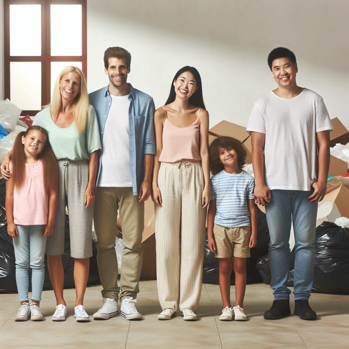 Happy Family Junk Removal Service | Clean & Spacious Transformation