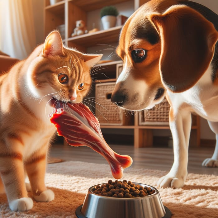 Cute Cat and Dog Interaction - Adorable Moments Captured
