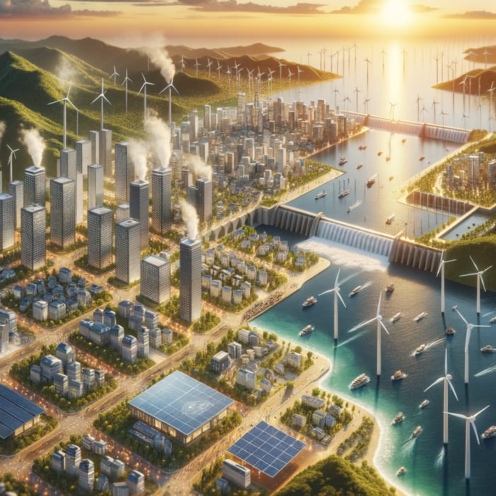 Visualizing a Sustainable City with Renewable Energy