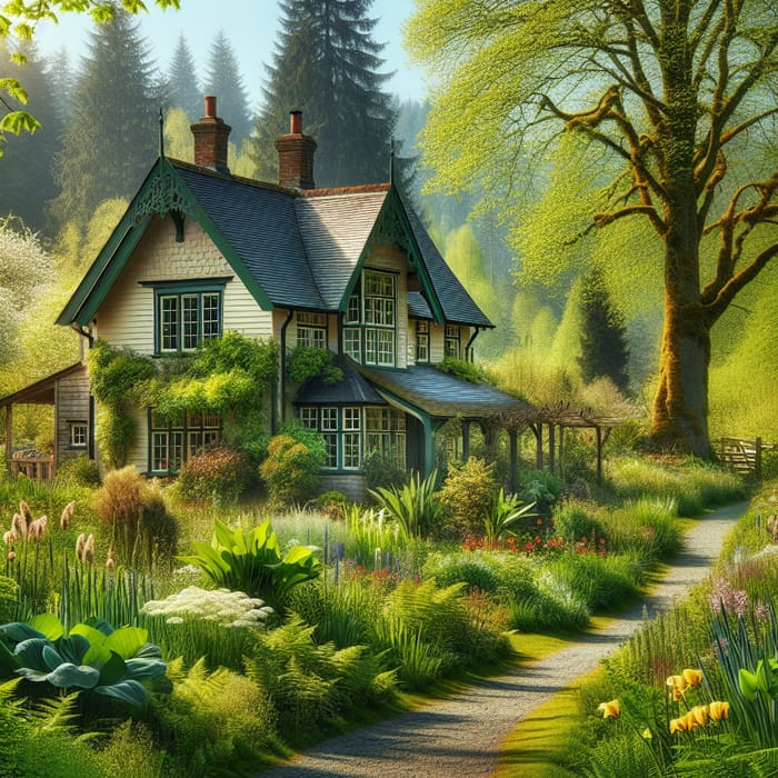 Beautiful Countryside Home with Abundant Greenery