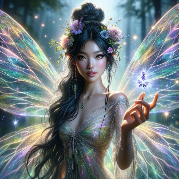 Powerful Fairy with Shimmering Wings