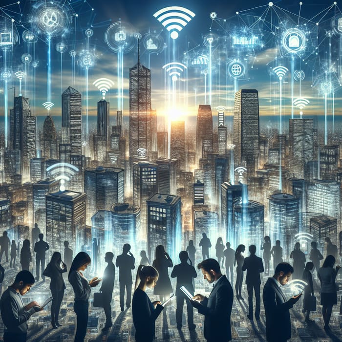 Futuristic Wifi Technology in Smart City | High-tech Connectivity