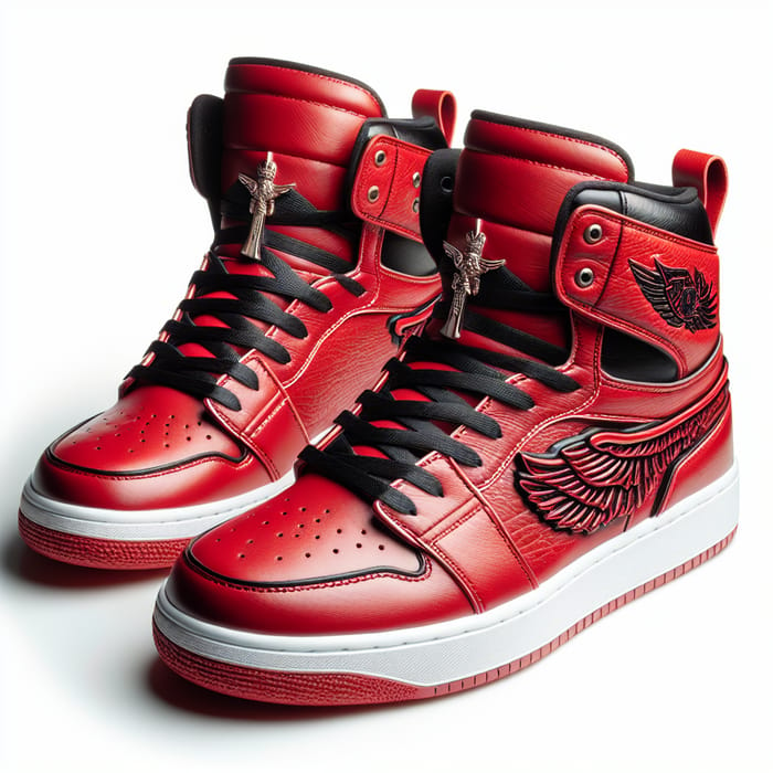 Red Jordan 1 Travis Scott High-Top Sneakers | Luxury Leather Finish