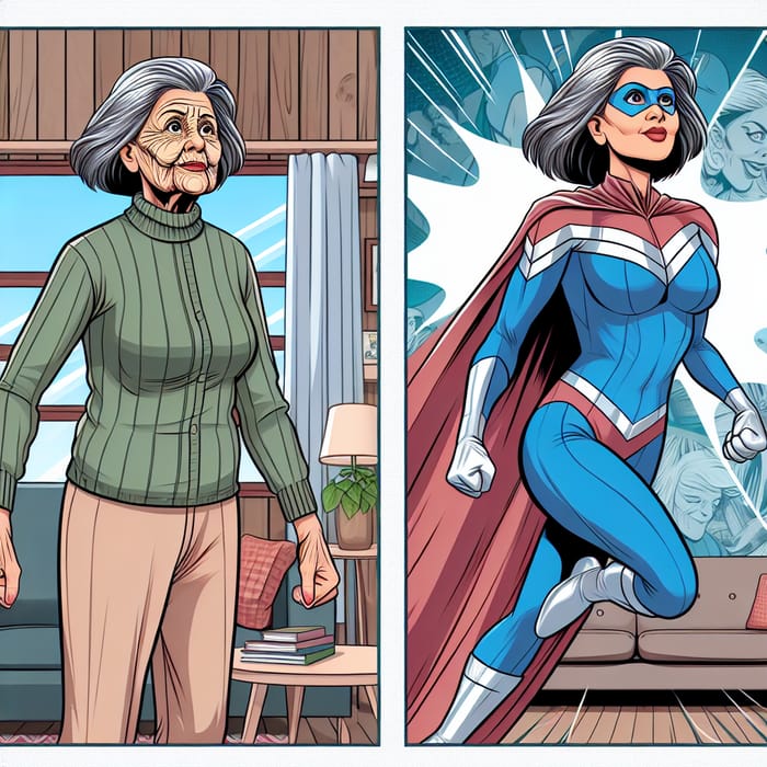 DC Granny Transformation | Superhero Comics Inspired Character Rejuvenation