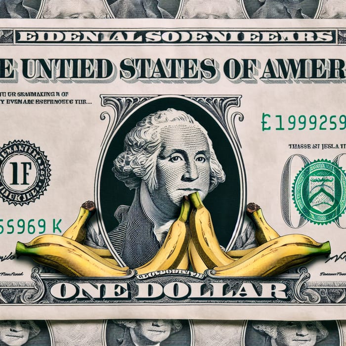 Creating a One Dollar Bill with Banana Motif