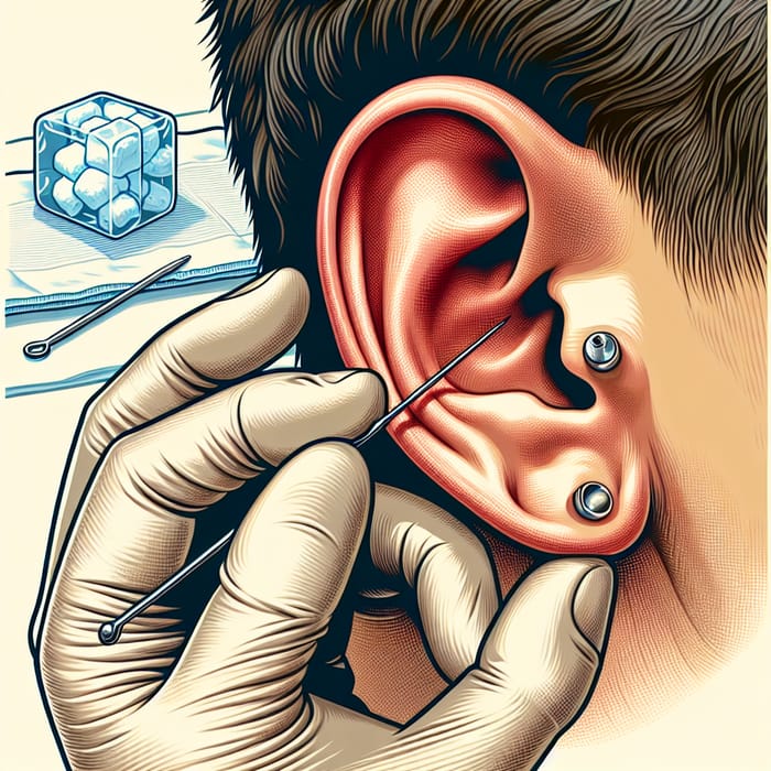 DIY Ear Piercing: Needle & Ice Cube Guide