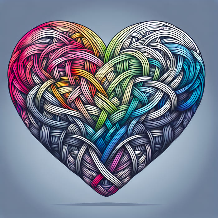 Vibrant Heart Shades | Inclusivity in Love Illustration