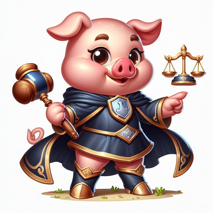 Justice Pig - Farm Animal Superhero