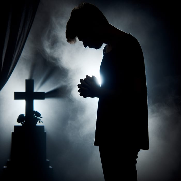 Silhouette of a Grieving Man | Loss of Beloved - SEO Experts