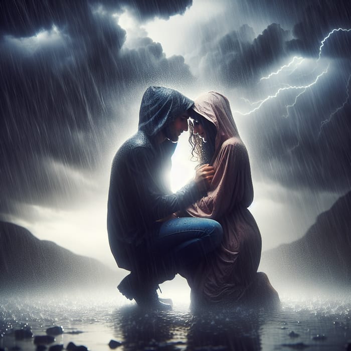 Romantic Moments: Love in Stormy Weather
