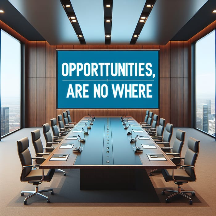 Opportunities Are Now Here: Professional Boardroom Presentation