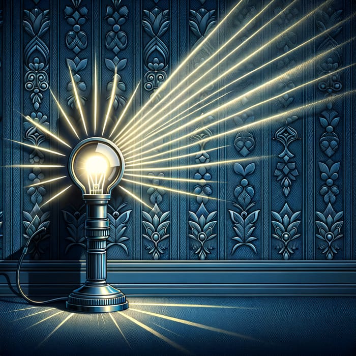 Shining Light on Dark Blue Wallpaper