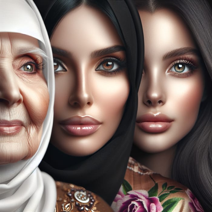 Saudi Women: Timeless Beauty Captured in Full-Frame Portraits